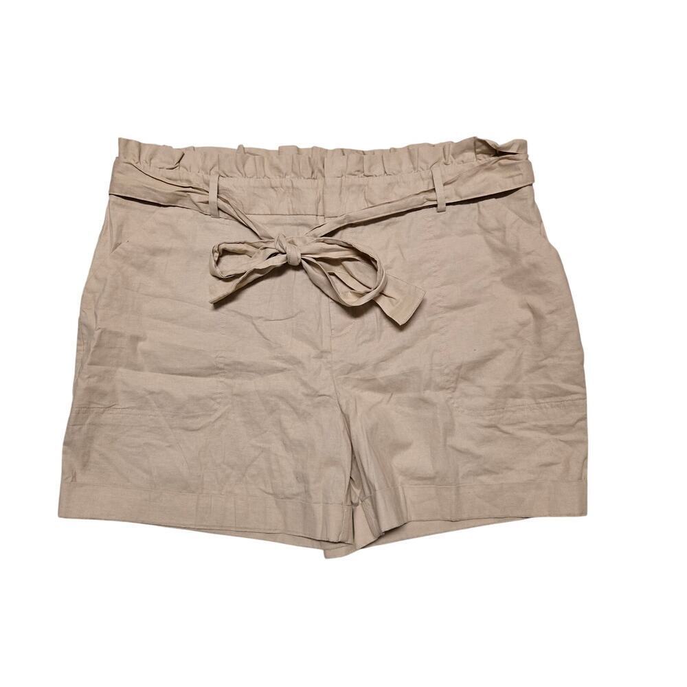Ava & Viv linen blend shorts Size 18W Gorpcore Resort Wear Cruise Vacation